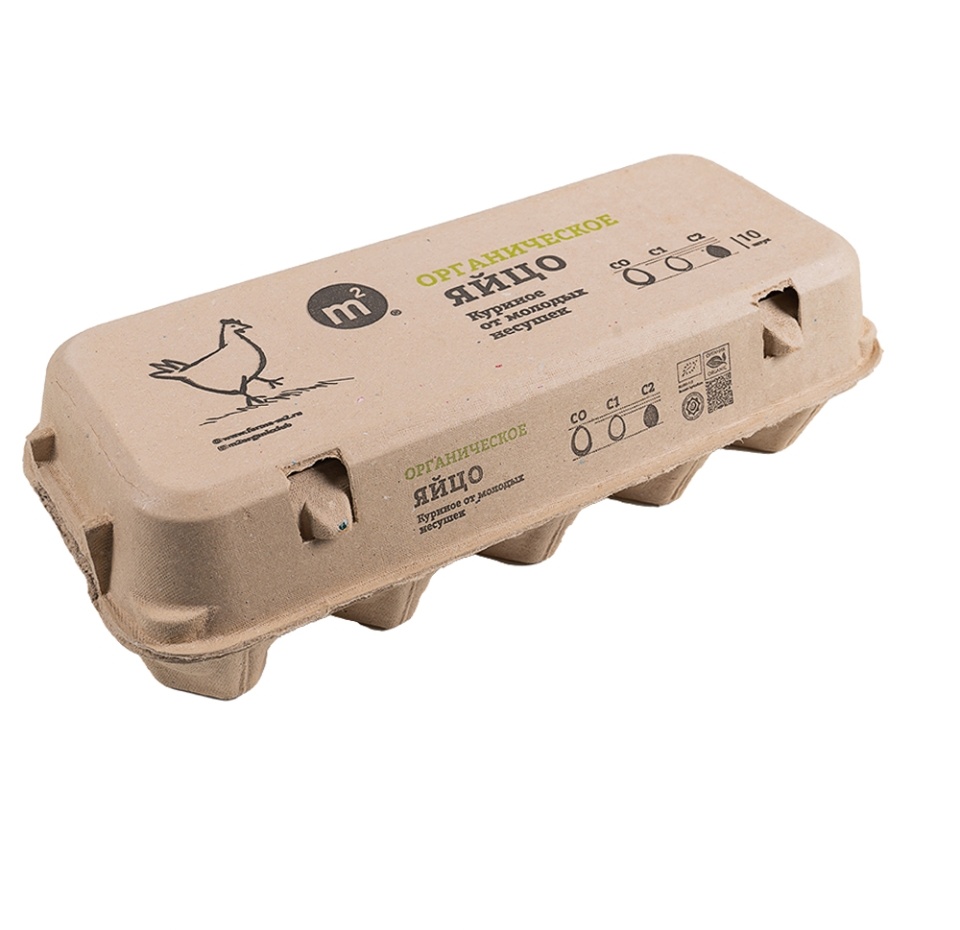 

Яйцо куриное органическое второй категории, «Ферма m2», 10 шт., Россия