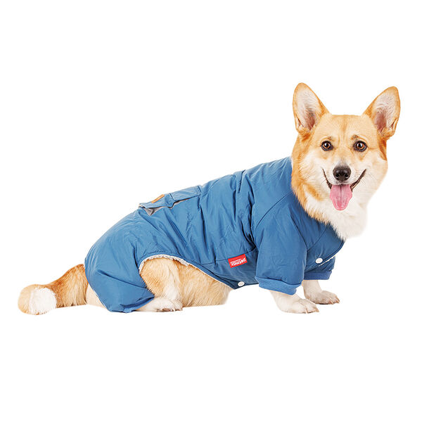 Комбинезон с карманом для собак 2XL синий (унисекс)