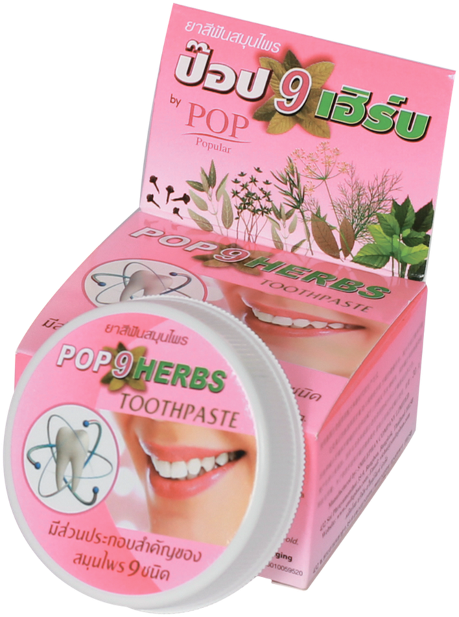 

Растительная зубная паста Pop Herbs 9 трав, 30 г