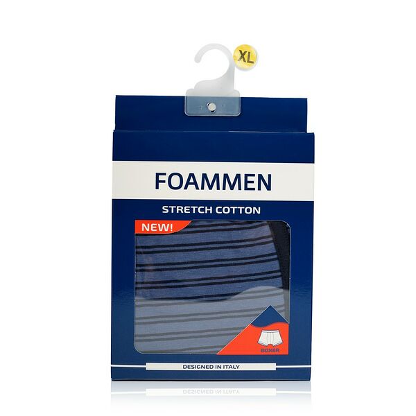 Мужские трусы - боксеры Foammen Fo90509, синие в полоску, XL