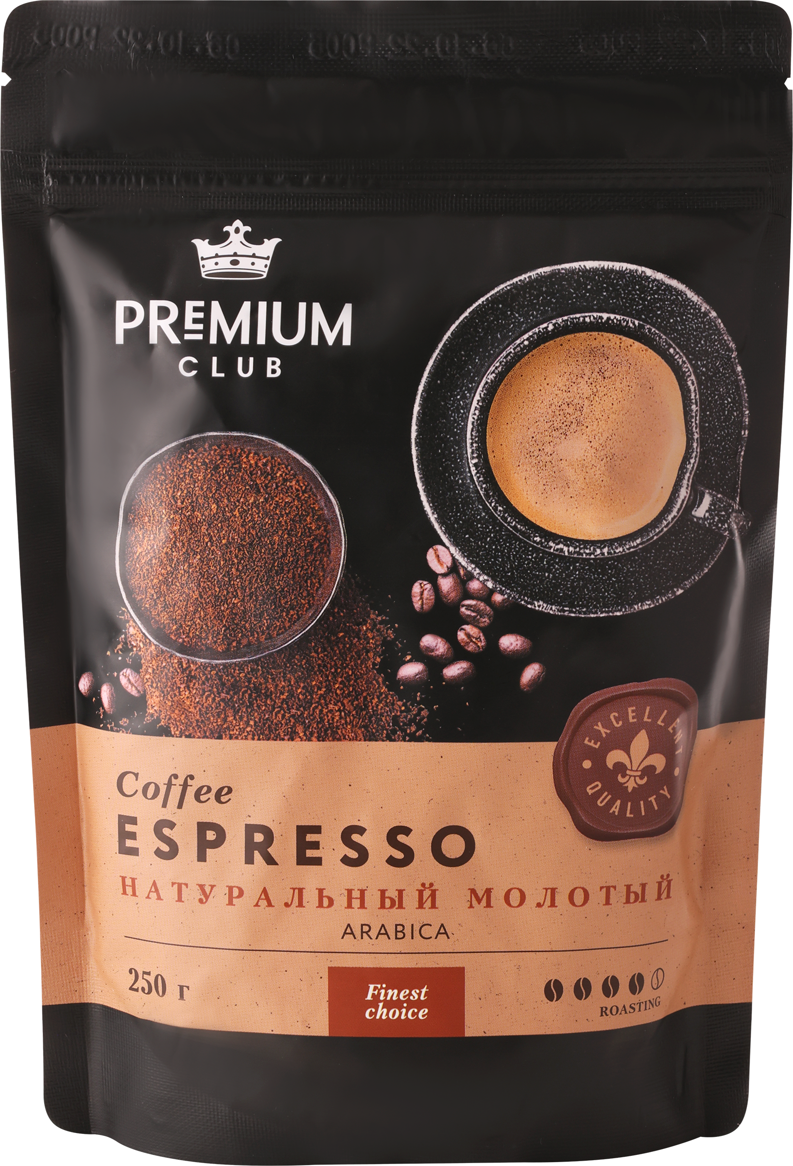 

Кофе молотый PREMIUM CLUB Espresso, 250г