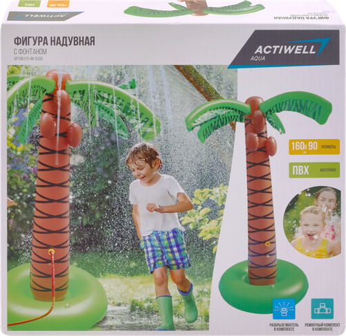 

Фигура надувная ACTIWELL Aqua Пальма с фонтаном 160х90 см, Арт. HN-SH26