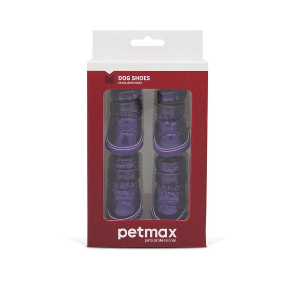 Ботинки дутики для собак XL фиолетовый (унисекс)