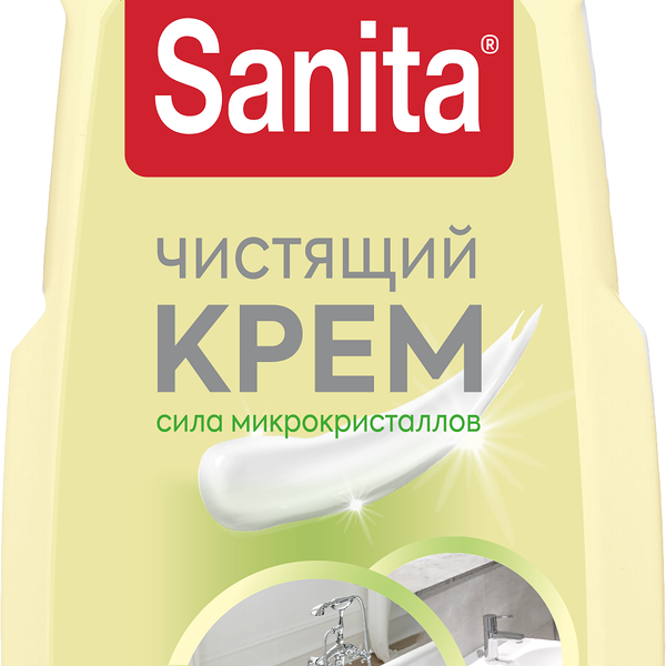 Чистящий крем для кухни и ванной Sanita Universal сицилийский лимон, 600мл