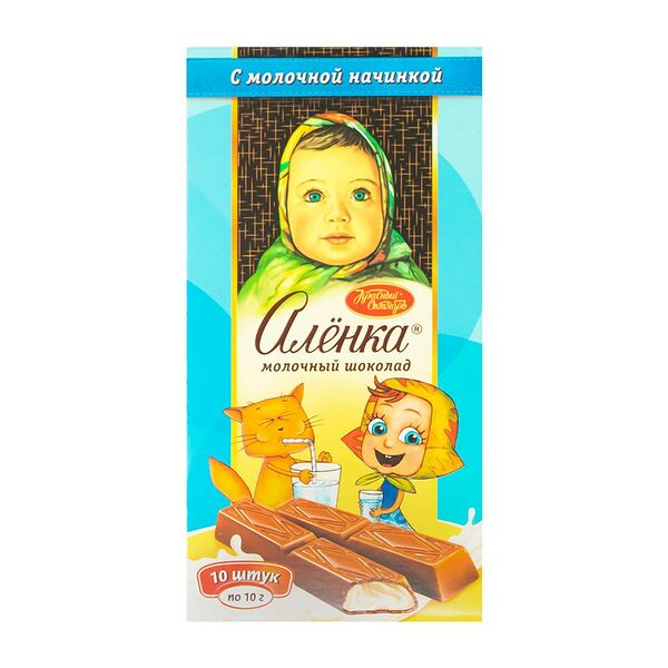 Молочный шоколад в стиках с молочной начинкой, 100 г