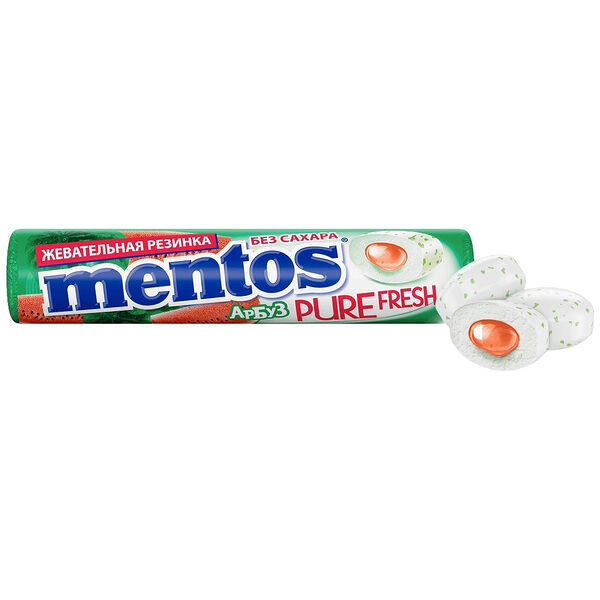Жевательная резинка Mentos Ролл Пюр Фреш 15.5г, Россия
