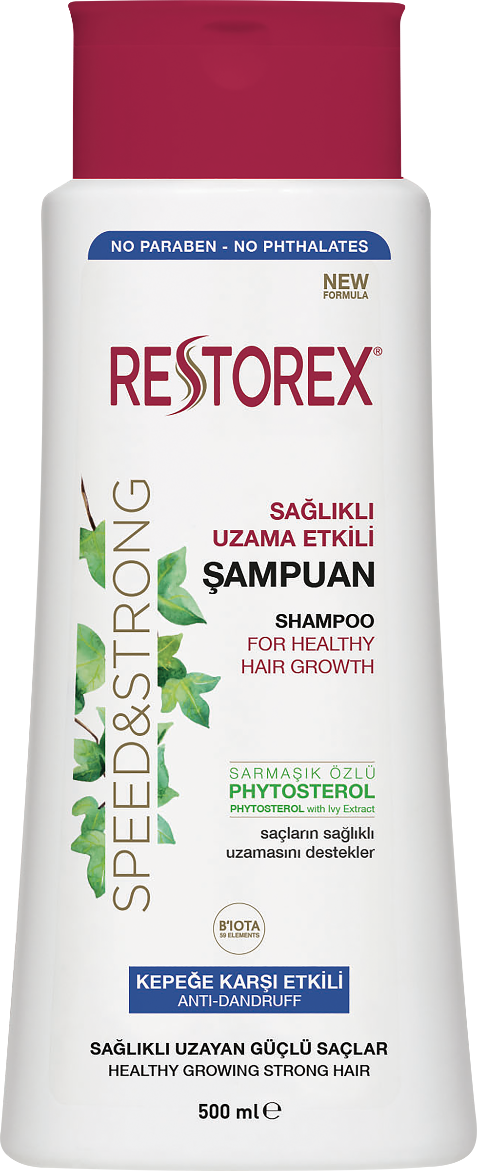 

Шампунь для волос RESTOREX с фитостеролом против выпадения волос, 500мл
