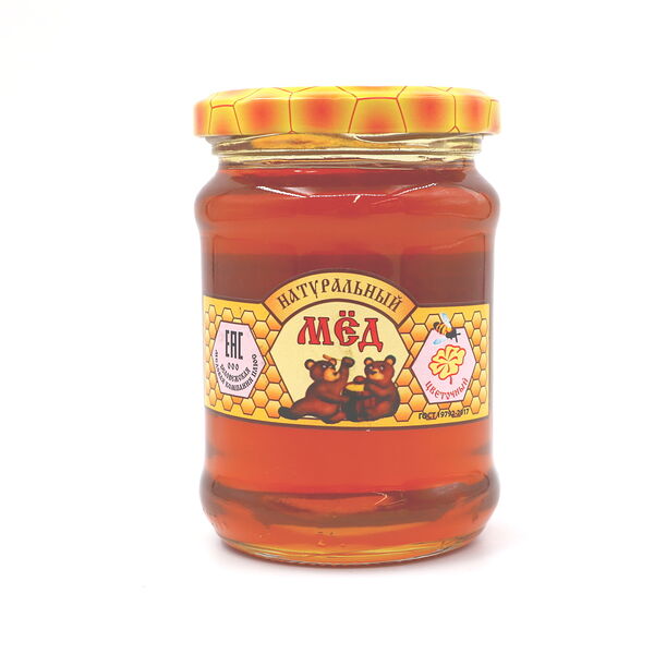 Мед нат. Цветочный лесной Беловежская медовая компания  вес 350г