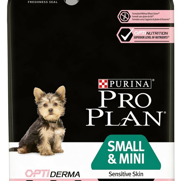Pro Plan Small & Mini Puppy Sensitive Skin корм для щенков мелких и карликовых пород Лосось