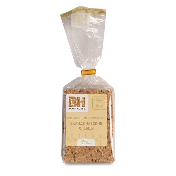 Хлебцы Baker House Скандинавские овсяные цельнозерновые 180г