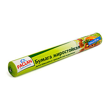 Бумага жиростойкая Paclan 14 м х 28 см, в рулоне
