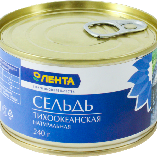 Сельдь ЛЕНТА Тихоокеанская натуральная