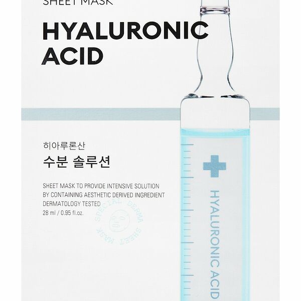Маска тканевая для лица Missha Mascure Hyaluronic Acid для сухой кожи увлажняющая 1 шт., 28 мл
