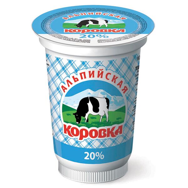 Продукт молокосодержащий Альпийская коровка 20%