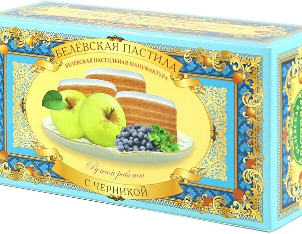 Пастила Белевская Пастильная Мануфактура с черникой 100г