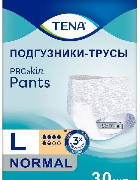 Подгузники-трусы для взрослых Tena Pants Normal L 30шт
