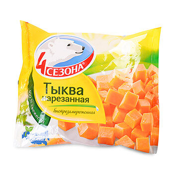 Тыква 4 Сезона нарезанная, замороженная 400 г
