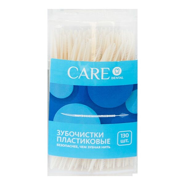 Зубочистки Care Dental 130 шт пластиковые