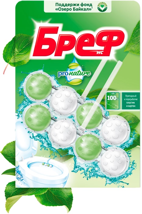 

Блок для унитаза Бреф Рro Nature 2 шт. 100 г
