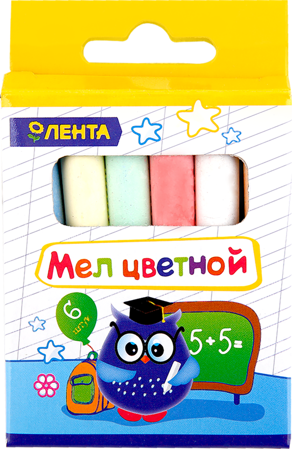 

Мел цветной ЛЕНТА, 6шт