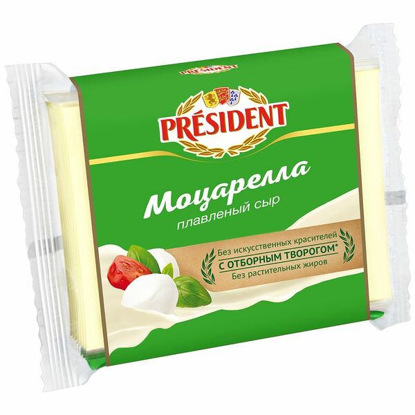 Сыр плавленый President Моцарелла 45%