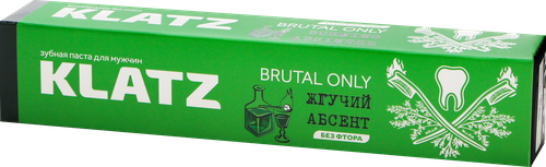 

Зубная паста KLATZ Brutal Only Жгучий абсент, 75мл
