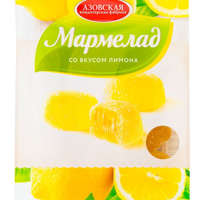 

Мармелад желейный Азовская кондитерская фабрика со вкусом лимона