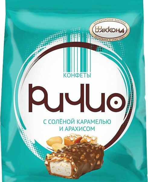 Конфеты Акконд Ричио с соленой карамелью и арахисом 250г