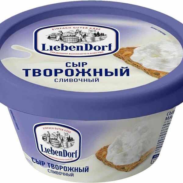 Сыр творожный LiebenDorf сливочный 140г