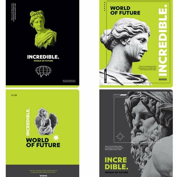 Тетрадь BG Невероятный мир глянцевая ламинация в клетку А5, 80 л 1 шт, в ассортименте