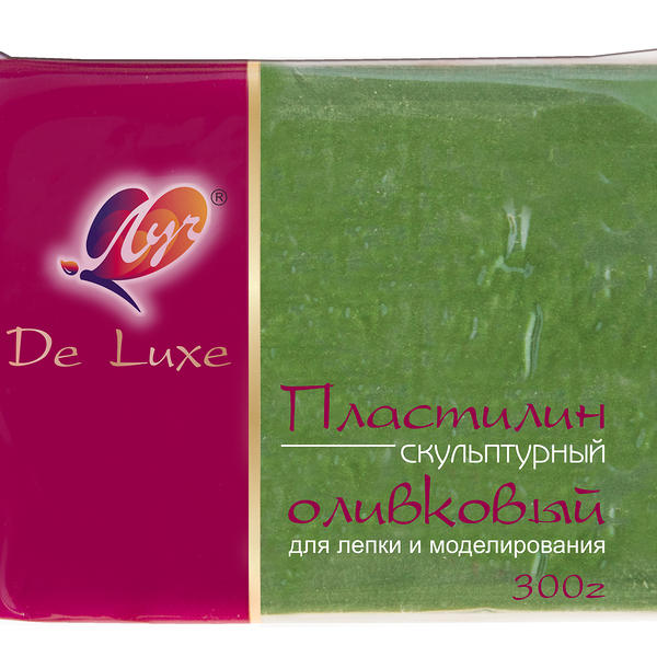 Пластилин скульптурный Люкс оливковый ТМ Луч 300г