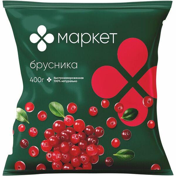 Брусника быстрозамороженная Маркет Перекрёсток, 400г