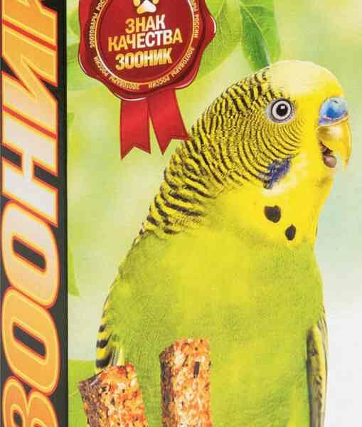 Зерновые палочки для волнистых попугаев медовые Зооник, 2 шт.