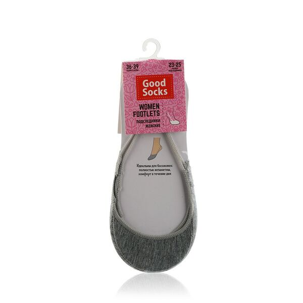 Женские подследники Good Socks Grey , р.36-39