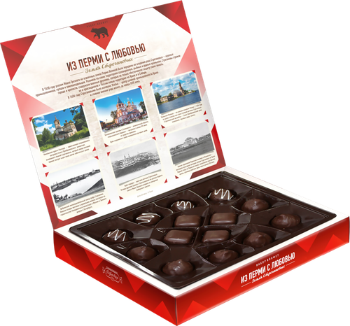 

Набор конфет Пермская Из Перми с любовью, ассорти, 210 г