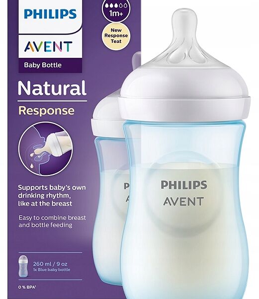 Avent Natural кормушка 1м+ 3 капля синяя 260мл 903/21