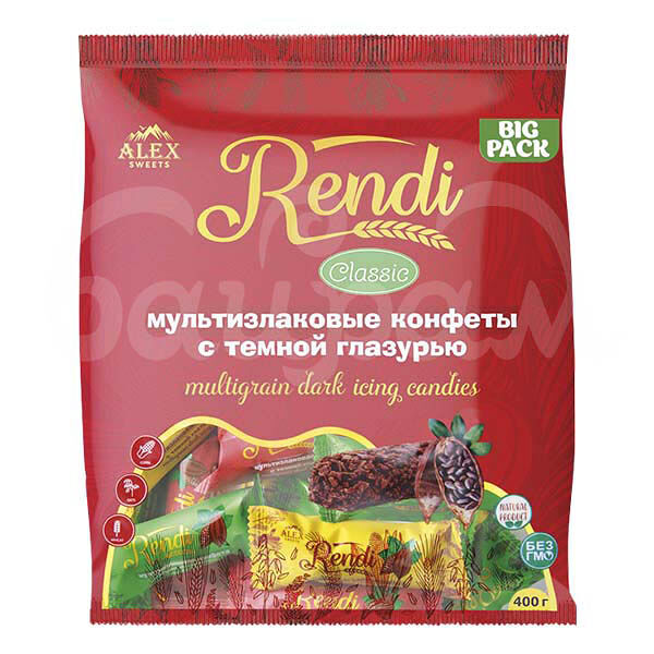 Конфеты Rendi Classic 400гр Мультизлаковые с Темной глазурью