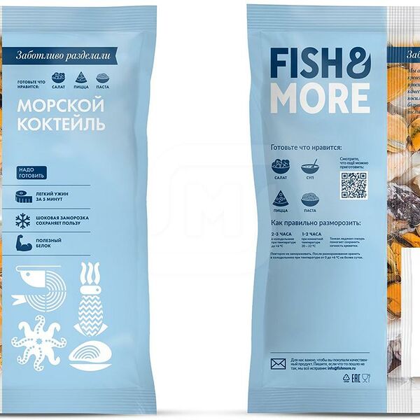 Коктейль из морепродуктов Fish&More замороженный