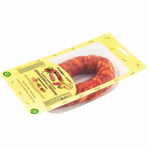 Колбаса сырокопченая Иней Домашняя из свинины