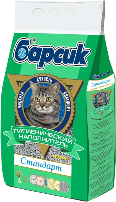 

Наполнитель для кошачьего туалета Барсик Стандарт 4.54 л