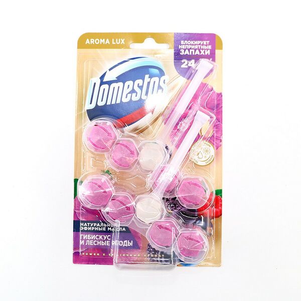 Блок для очищения унитаза DOMESTOS Power 5 Сказочный аромат ДУО (2X50Г)