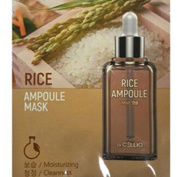 Ампульная маска для лица Dr. Cellio Ampoule Mask с экстрактом риса