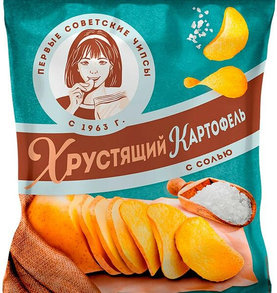 Чипсы Хрустящий Картофель с солью 70г