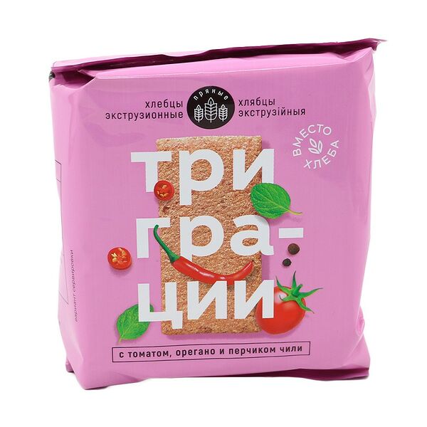 Хлебцы экструзионные с томатом орегано и перчиком чили 55г