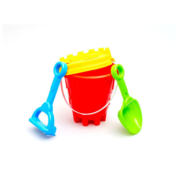Набор песочный тишин папа №7 ведро+сито+лопатка+грабли