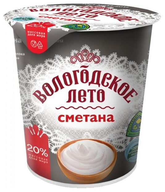 

Сметана Вологодское Лето 20% 400 г
