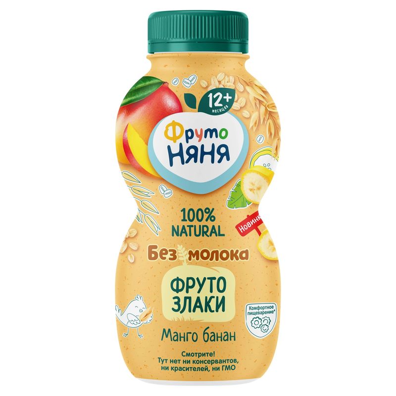 

Напиток овсяный ФутоНяня ФрутоЗлаки Манго банан 240 г
