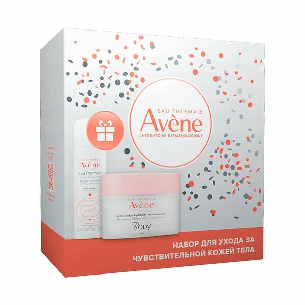Avene Body Набор Бальзам увлажняющий тающий 250 мл + Вода термальная 50 мл