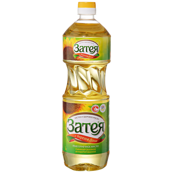 Масло подсолнечное Затея рафинированное дезодорированное