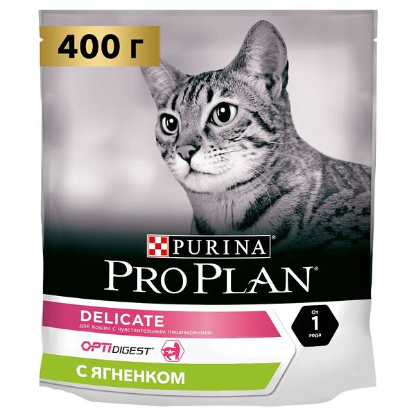 Корм для кошек Purina Pro Plan Delicate при чувствительном пищеварении с ягненком